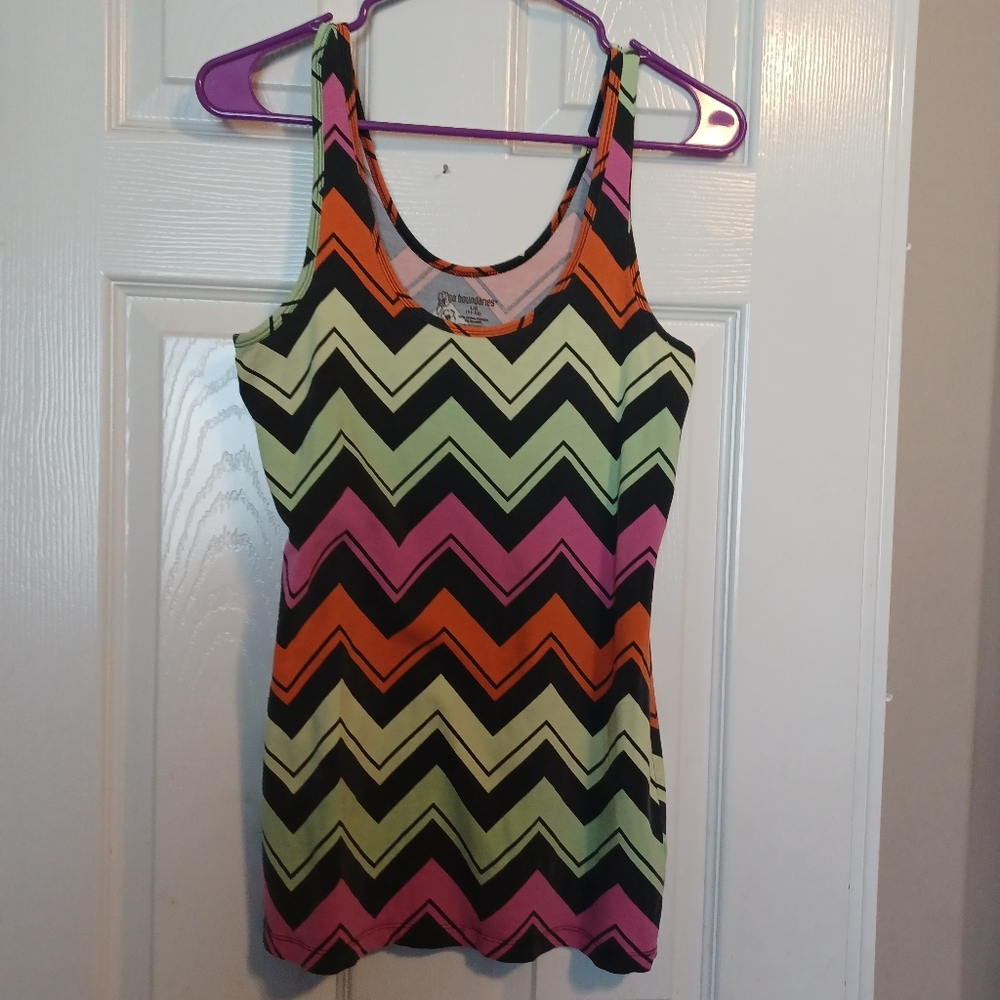 No Boundaries womens summer sleeveless tank top (size large 11-13)